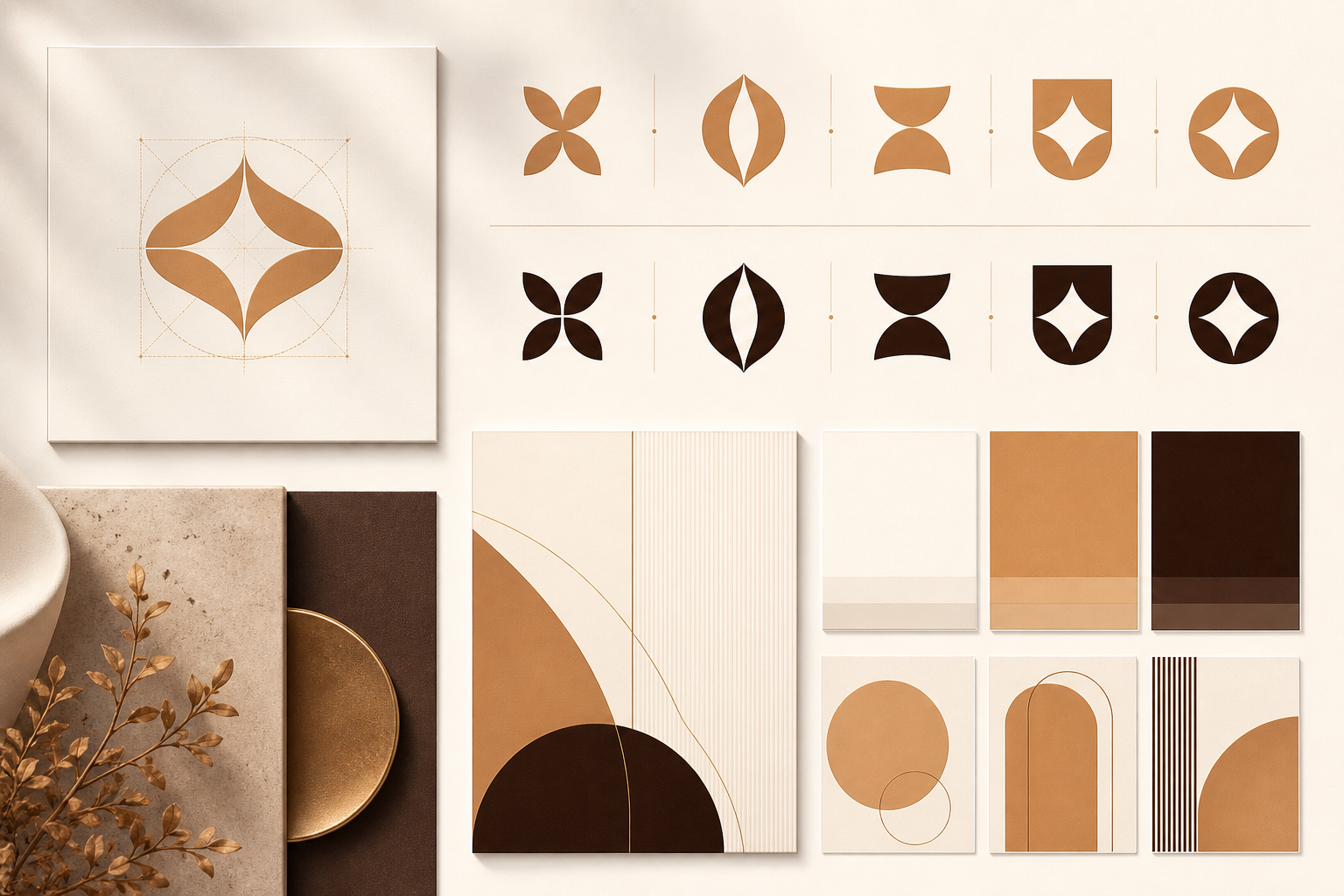 Brand identity development service illustration